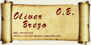 Oliver Brezo vizit kartica